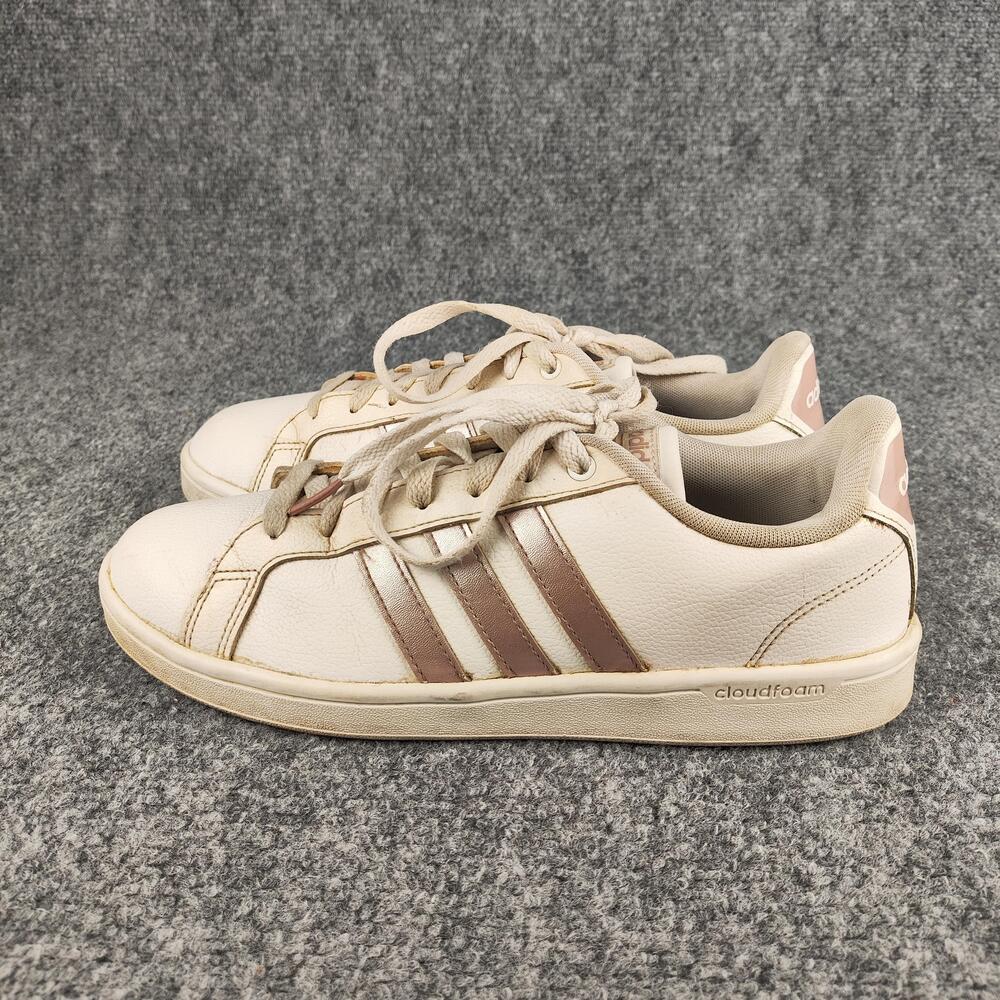 Adidas Cloudfoam Shoes Womens Size 10 White Synthetic Walking Sneakers DA9524